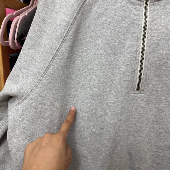 Vuori Restore Half Zip Hoodie Size Large Gray VW288 - Picture 6 of 16